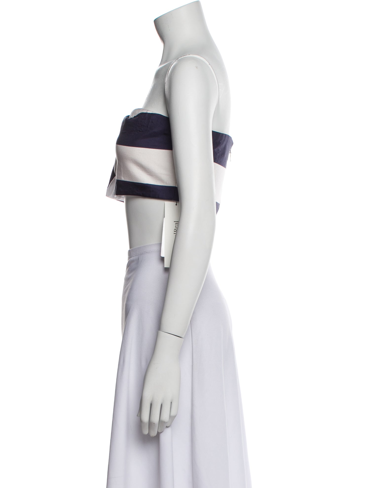 Nicholas Silk Strapless Crop Top