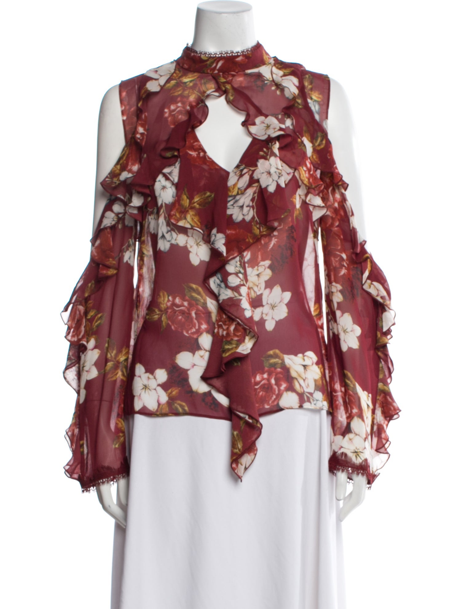 Nicholas Silk Floral Print Blouse