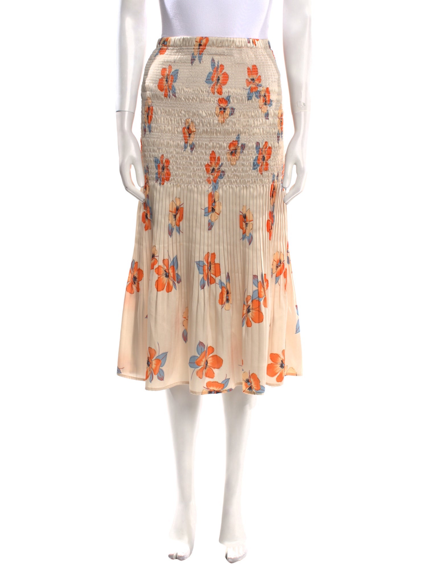 Nicholas Floral Print Knee-Length Skirt