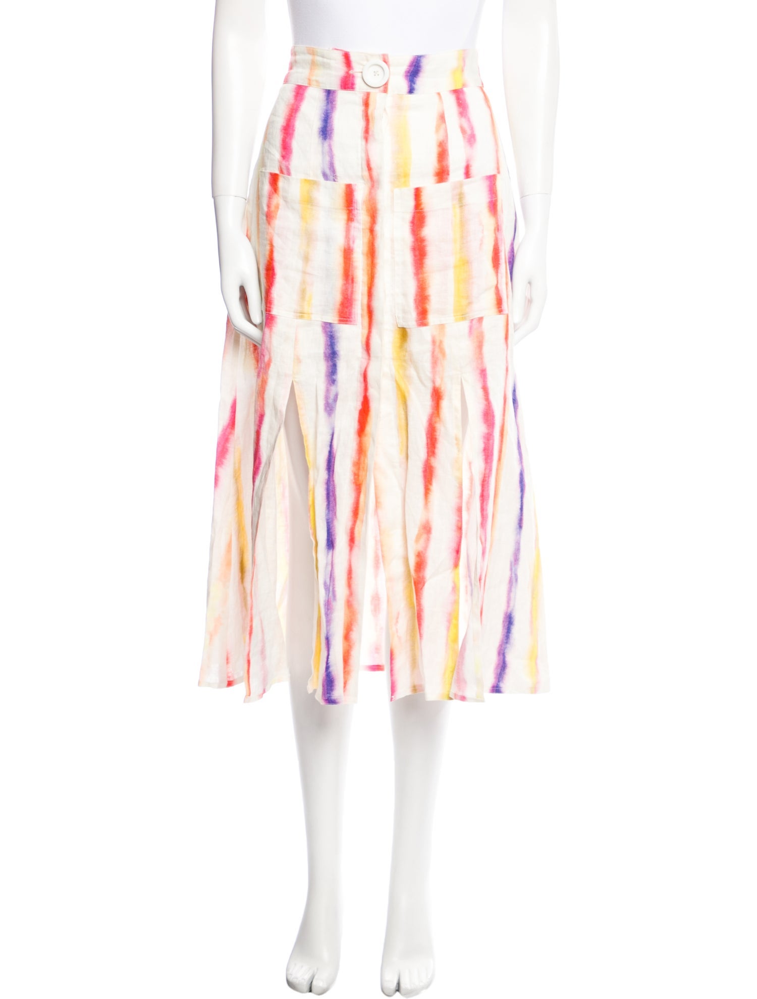 Nicholas Tie-Dye Print Midi Length Skirt