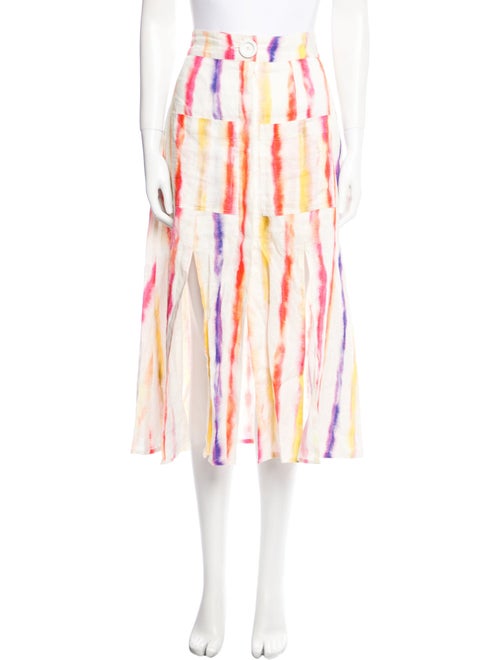 Nicholas Tie-Dye Print Midi Length Skirt