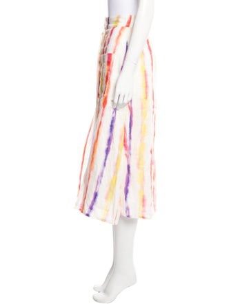 Nicholas Tie-Dye Print Midi Length Skirt