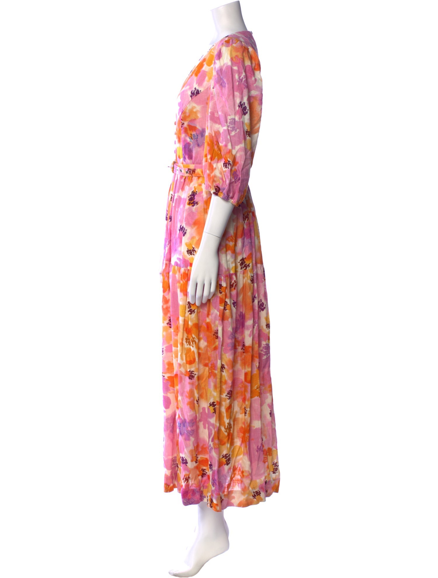 Nicholas Floral Print Long Dress w/ Tags