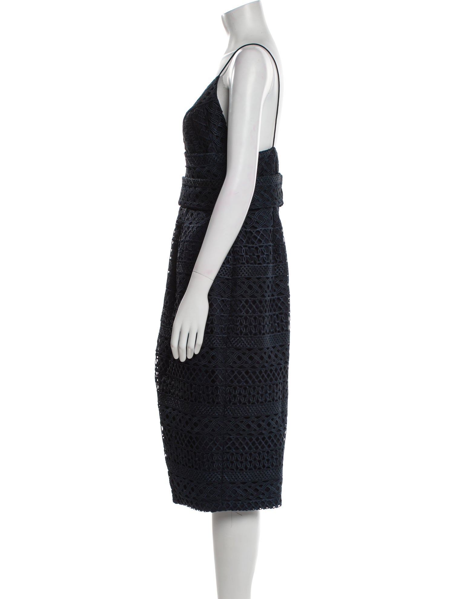 Nicholas Lace Pattern Knee-Length Dress