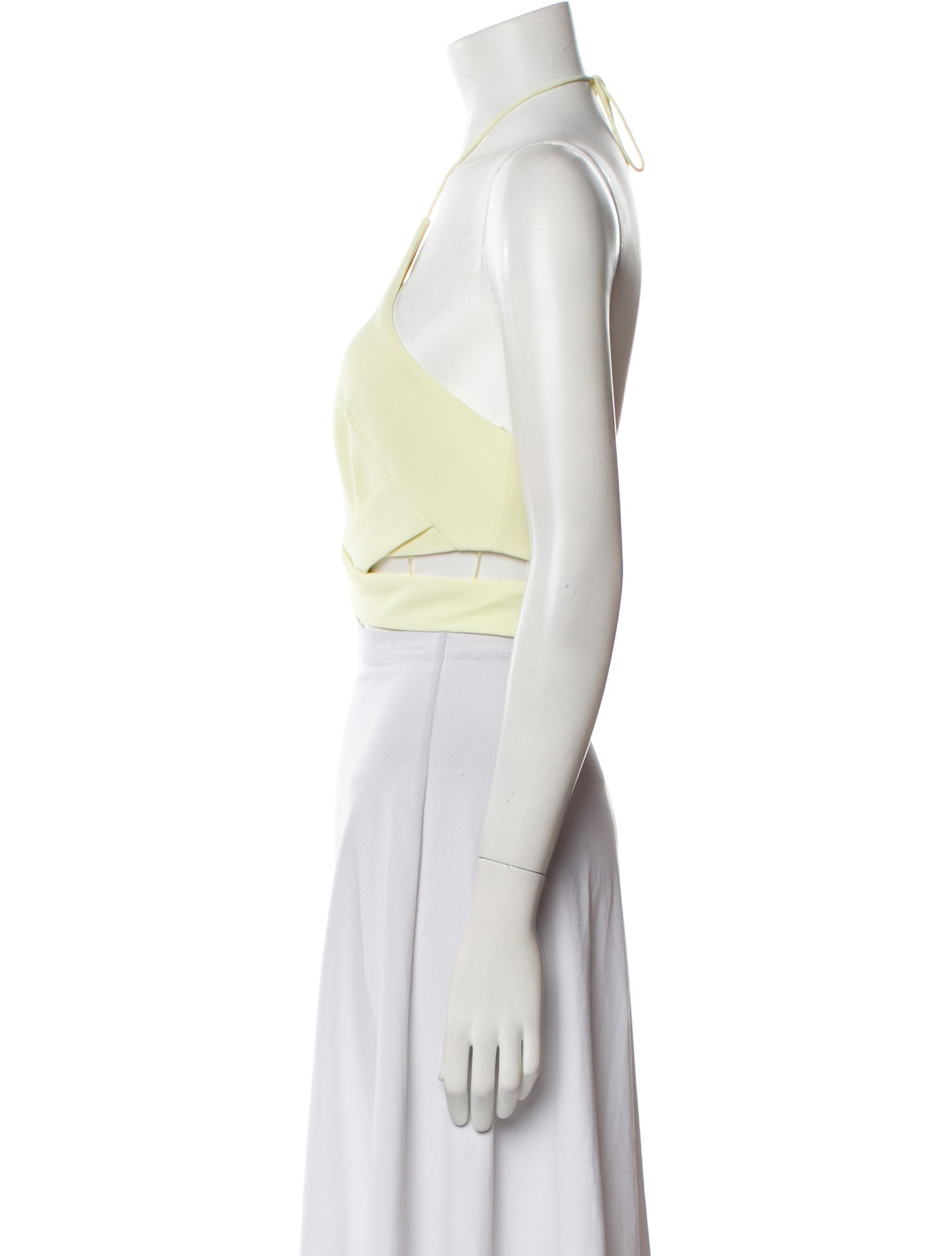 Nicholas Halterneck Sleeveless Crop Top