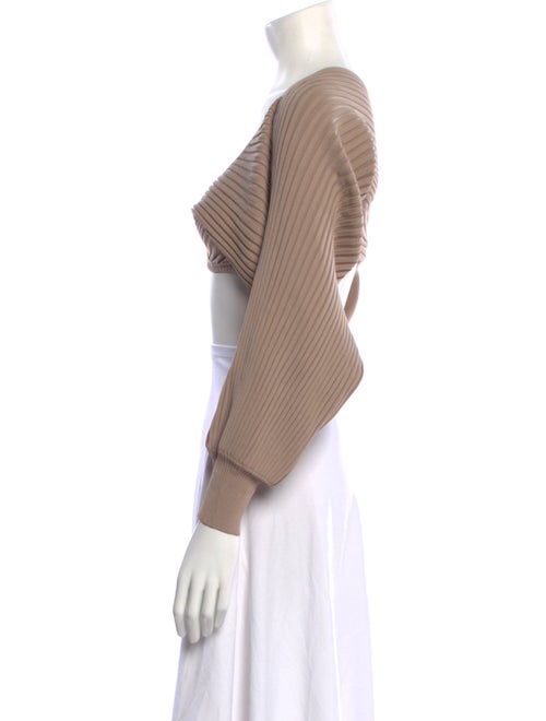 Nicholas V-Neck Long Sleeve Crop Top