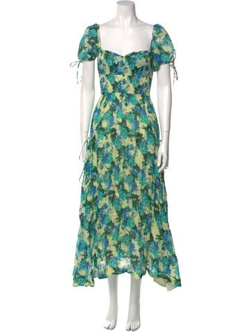 Nicholas Dresses Floral Print Long Dress M