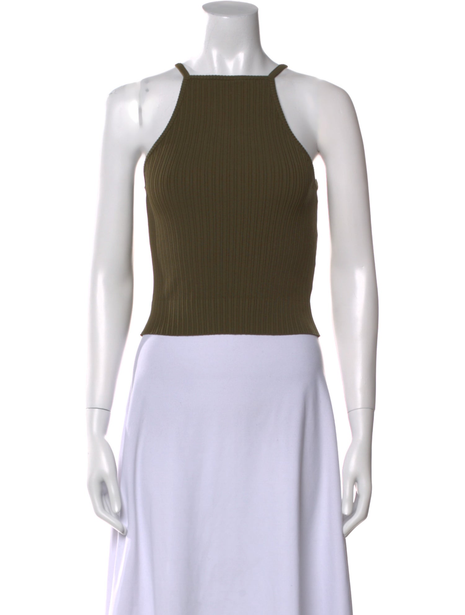 Nicholas Square Neckline Sleeveless Crop Top