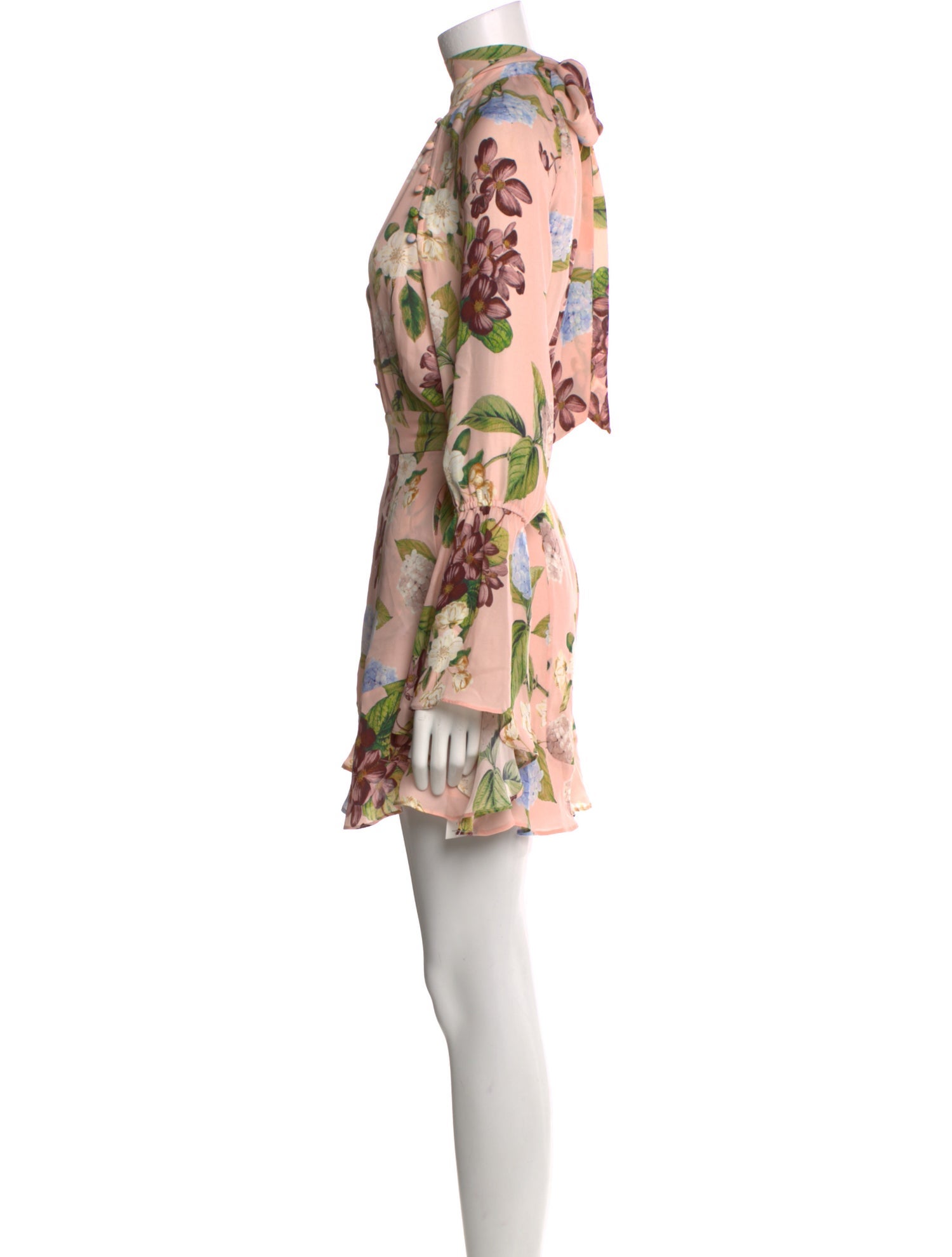 Nicholas Silk Floral Print Romper