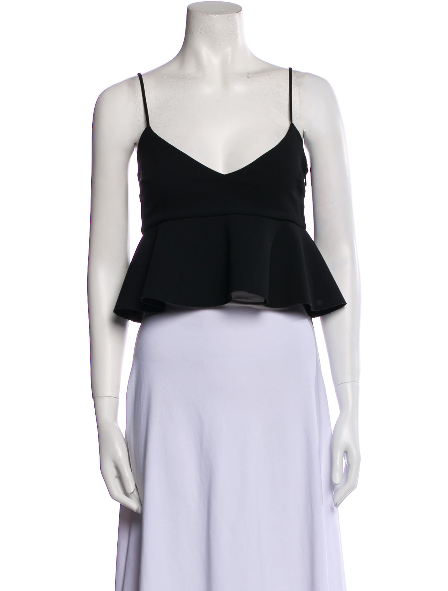 Nicholas V-Neck Sleeveless Crop Top