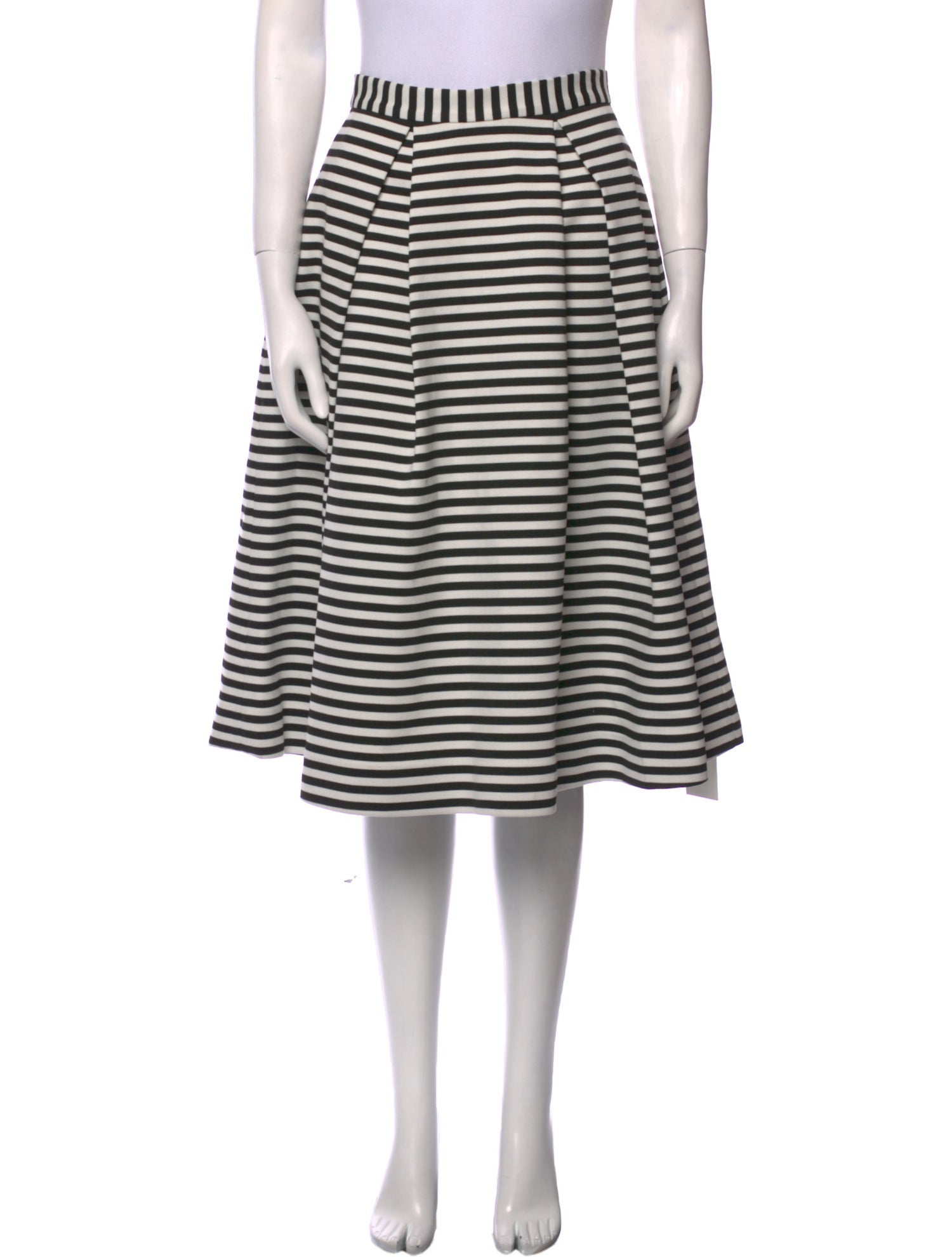 Nicholas Striped Knee-Length Skirt