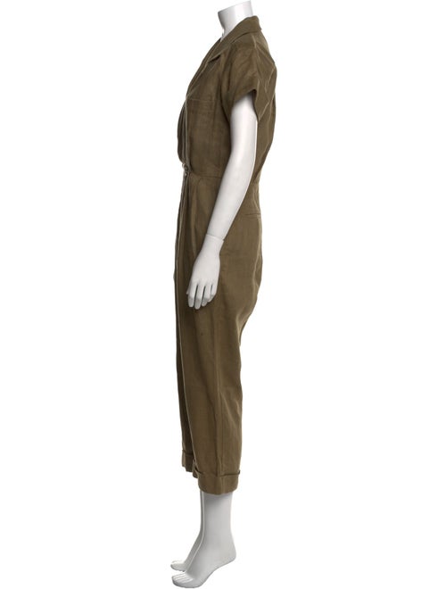 Nicholas Linen V-Neck Jumpsuit