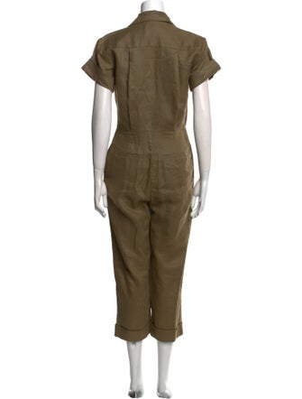 Nicholas Linen V-Neck Jumpsuit