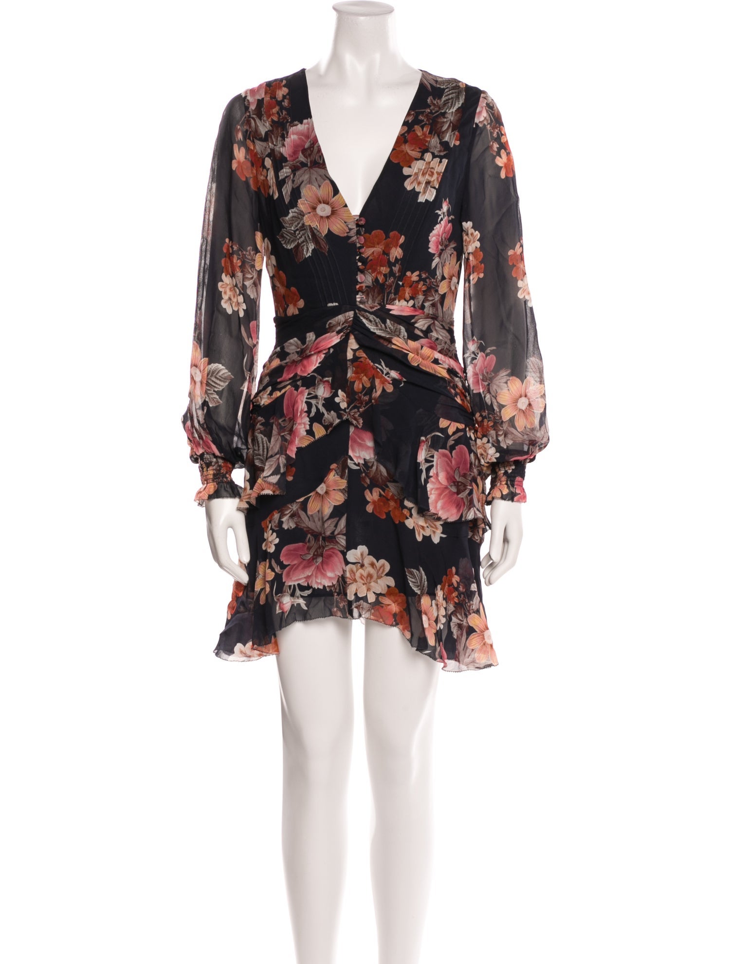 Nicholas Floral Print Mini Dress