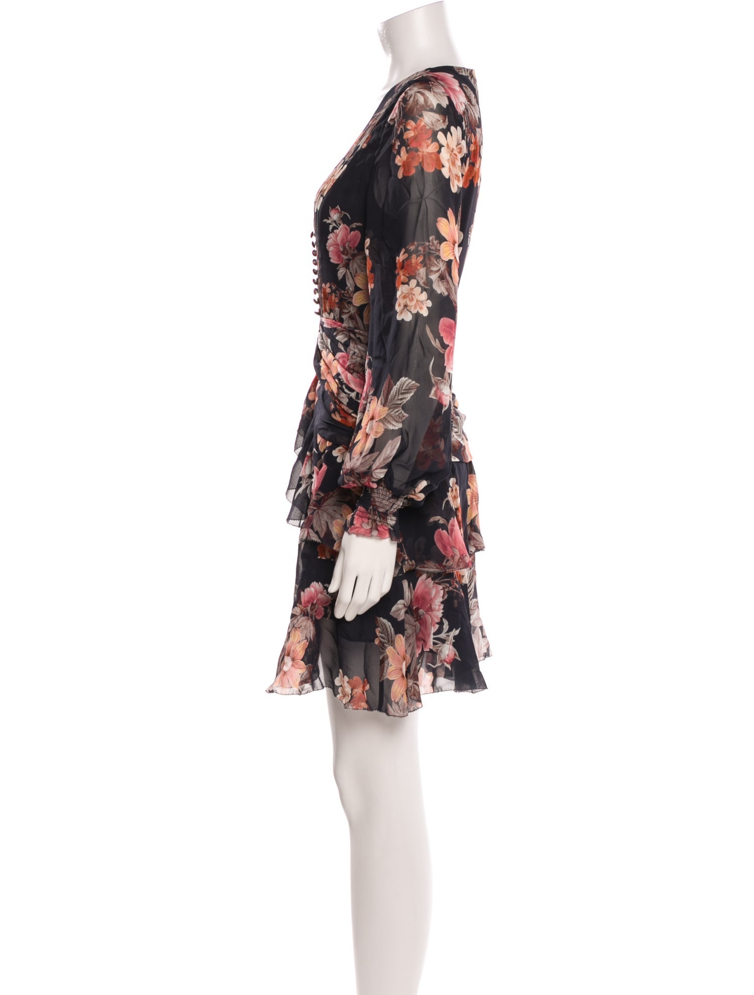 Nicholas Floral Print Mini Dress