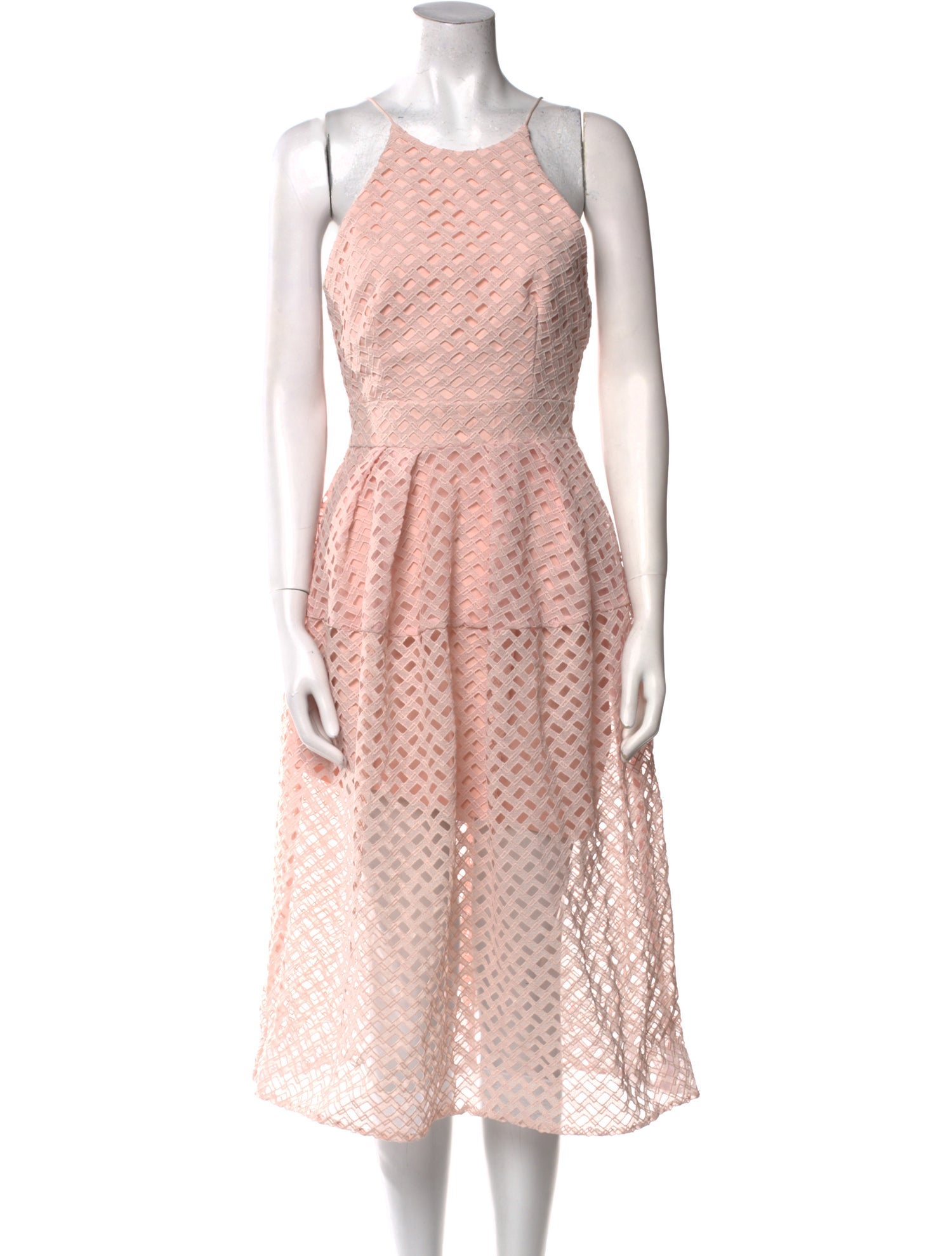 Nicholas Scoop Neck Midi Length Dress