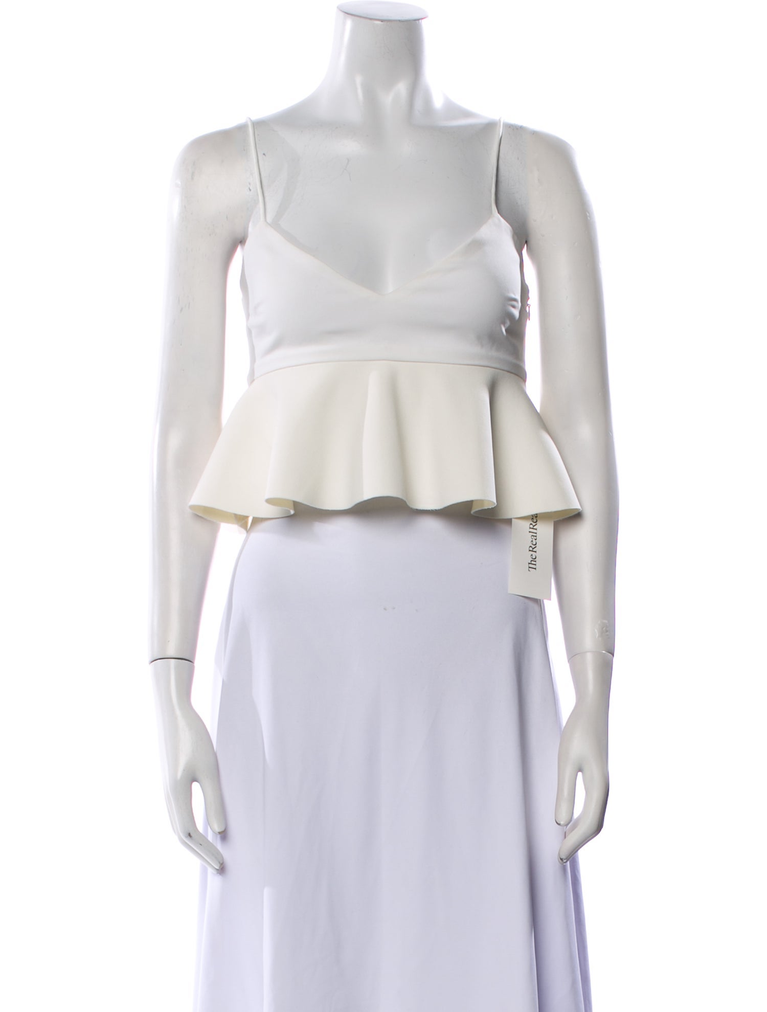 Nicholas Square Neckline Sleeveless Crop Top