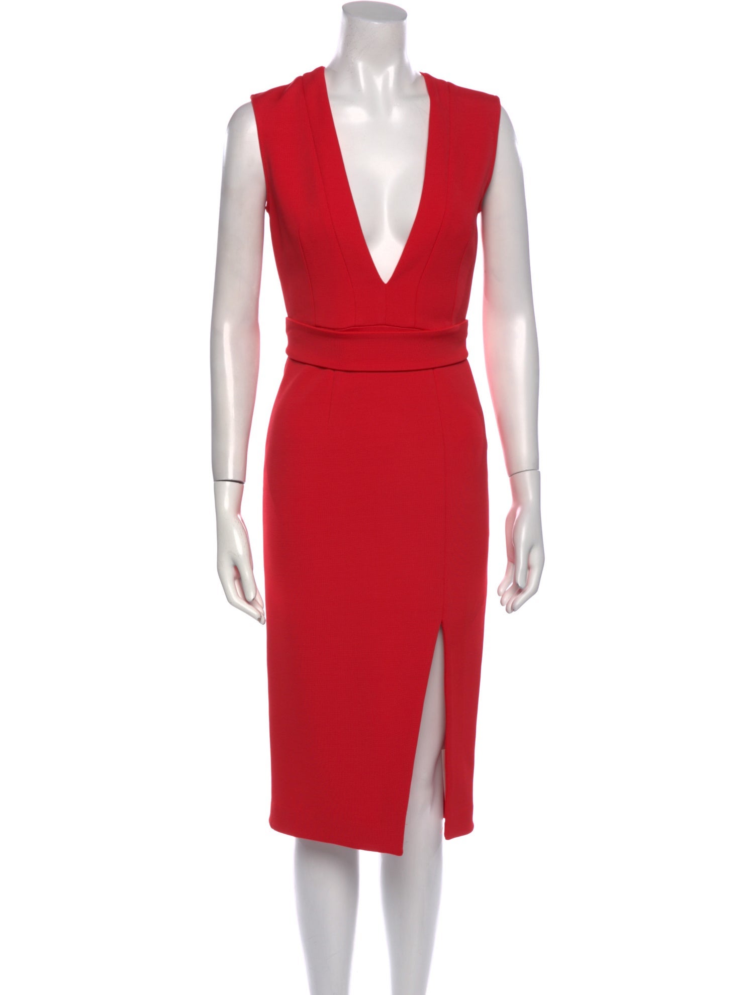 Nicholas V-Neck Midi Length Dress