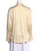 Nicholas Silk Long Sleeve Button-Up Top