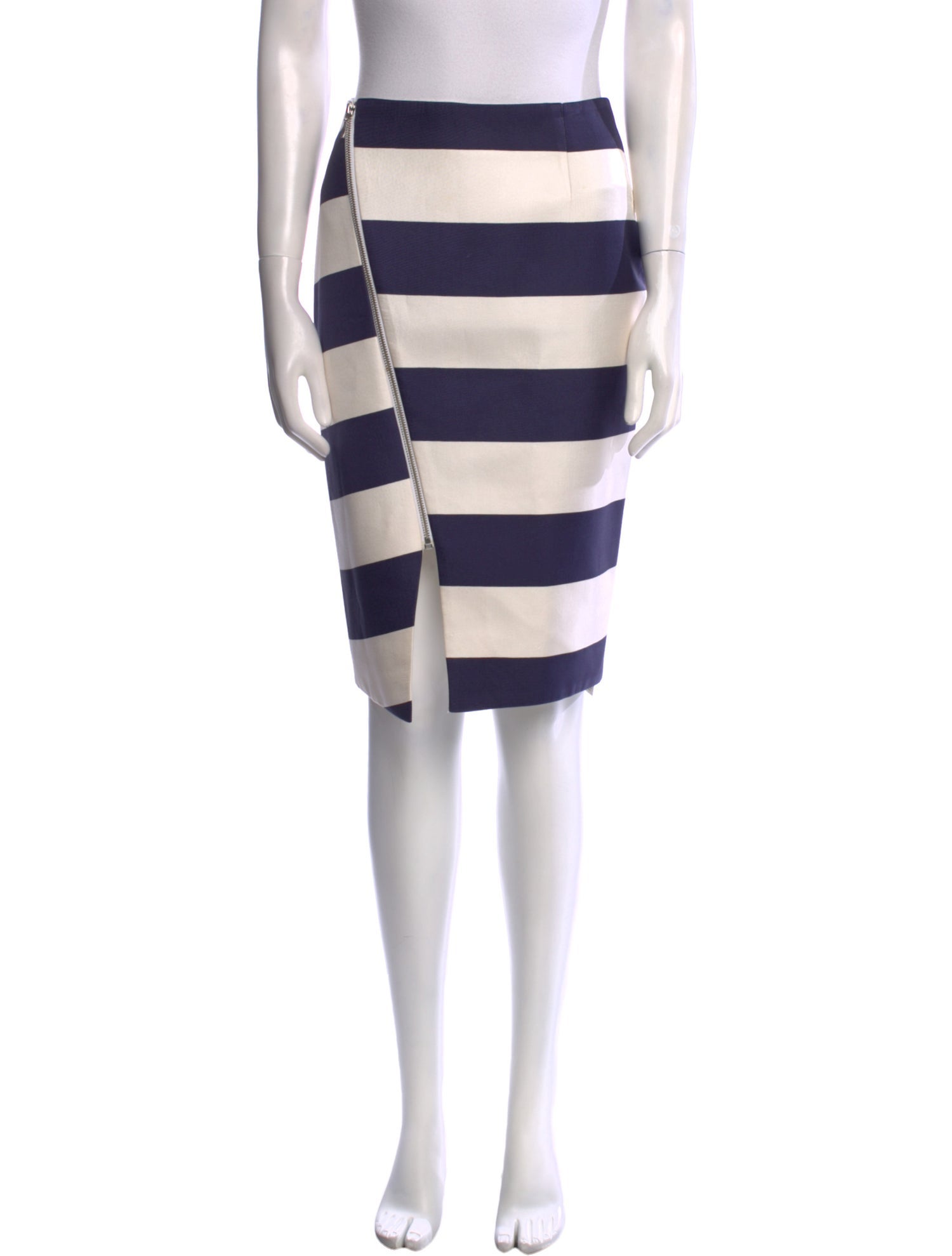 Nicholas Striped Knee-Length Skirt