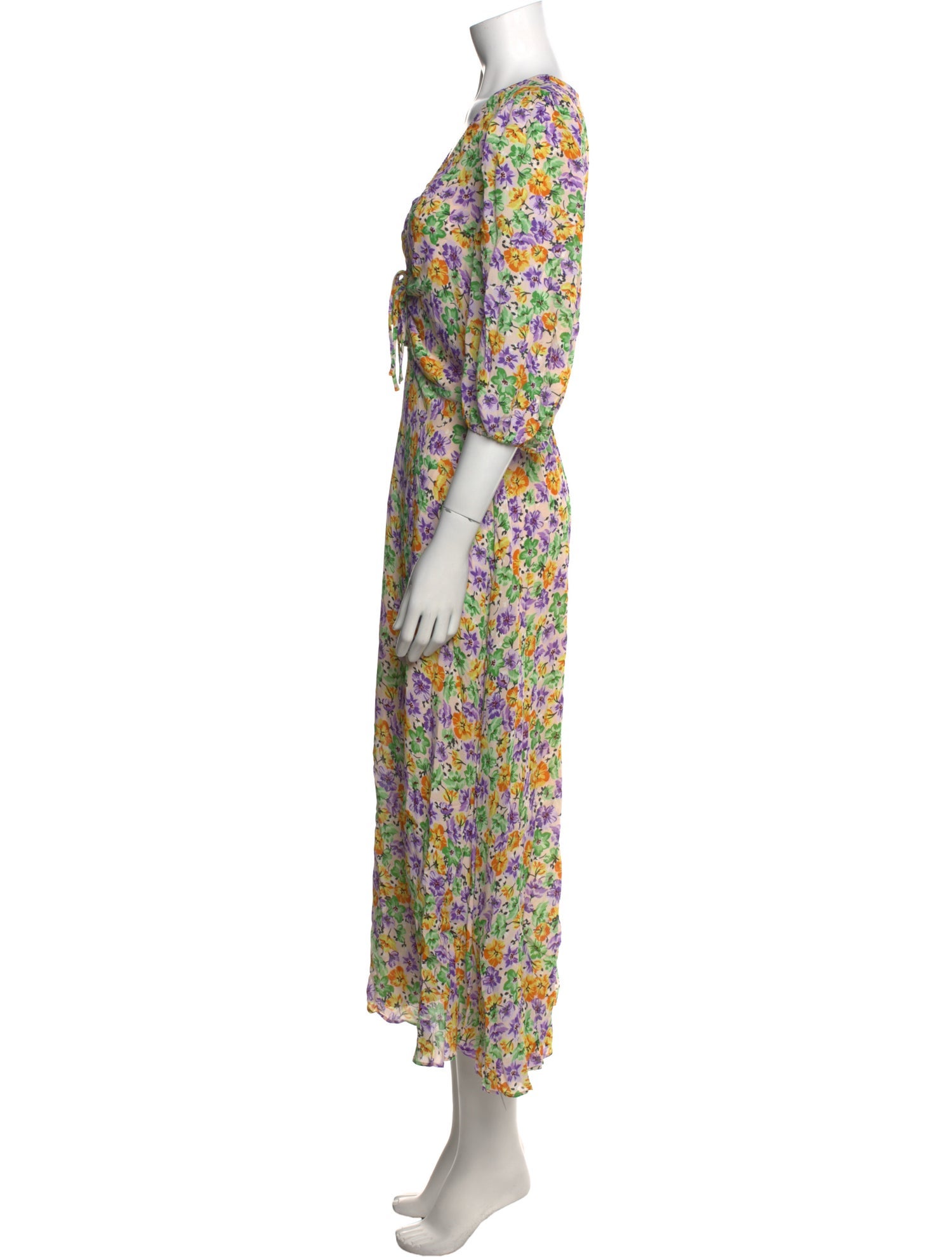 Nicholas Floral Print Long Dress