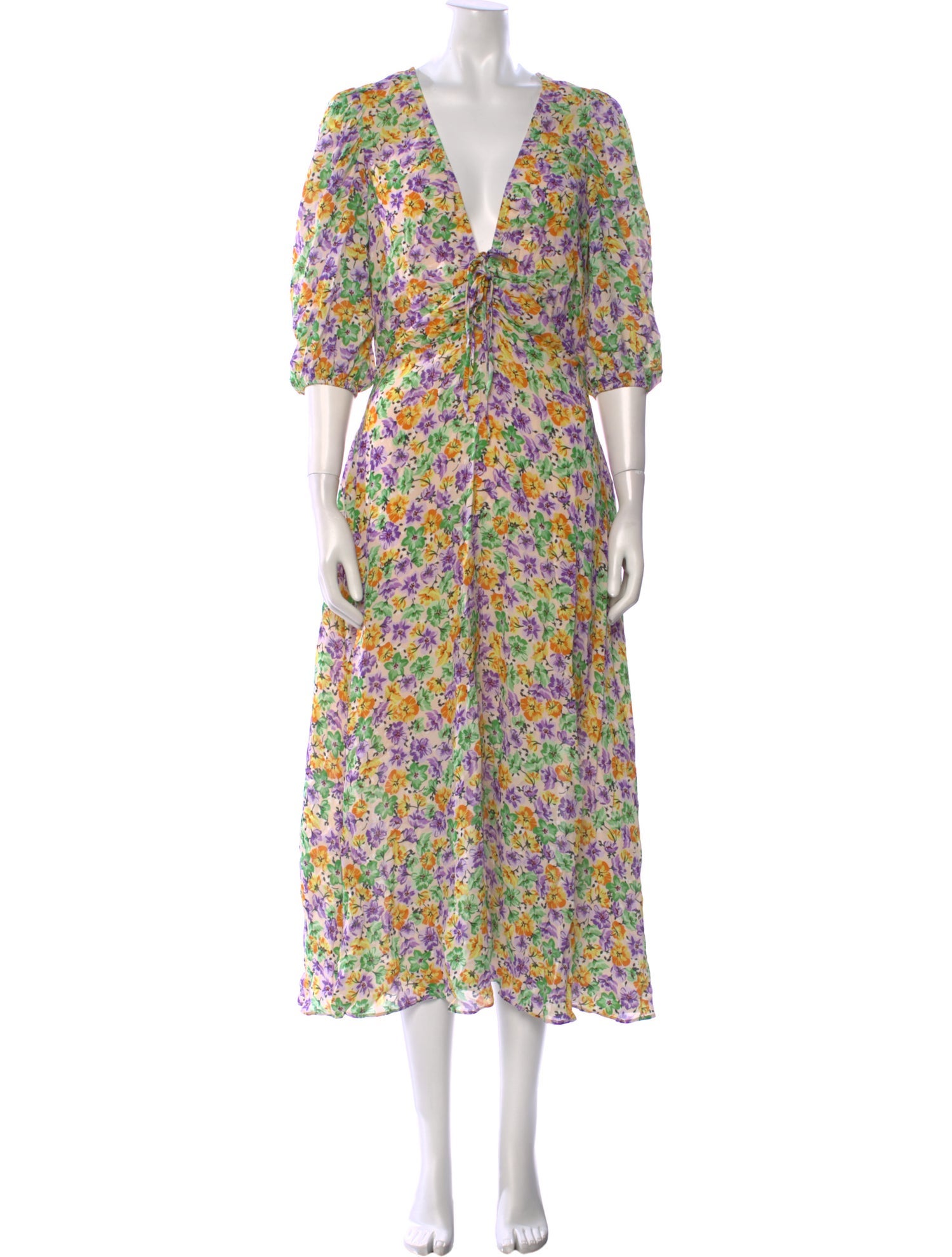 Nicholas Floral Print Long Dress