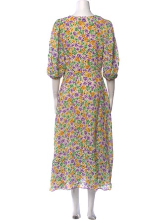 Nicholas Floral Print Long Dress