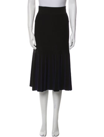 Nicholas Pleated Accents Midi Length Skirt