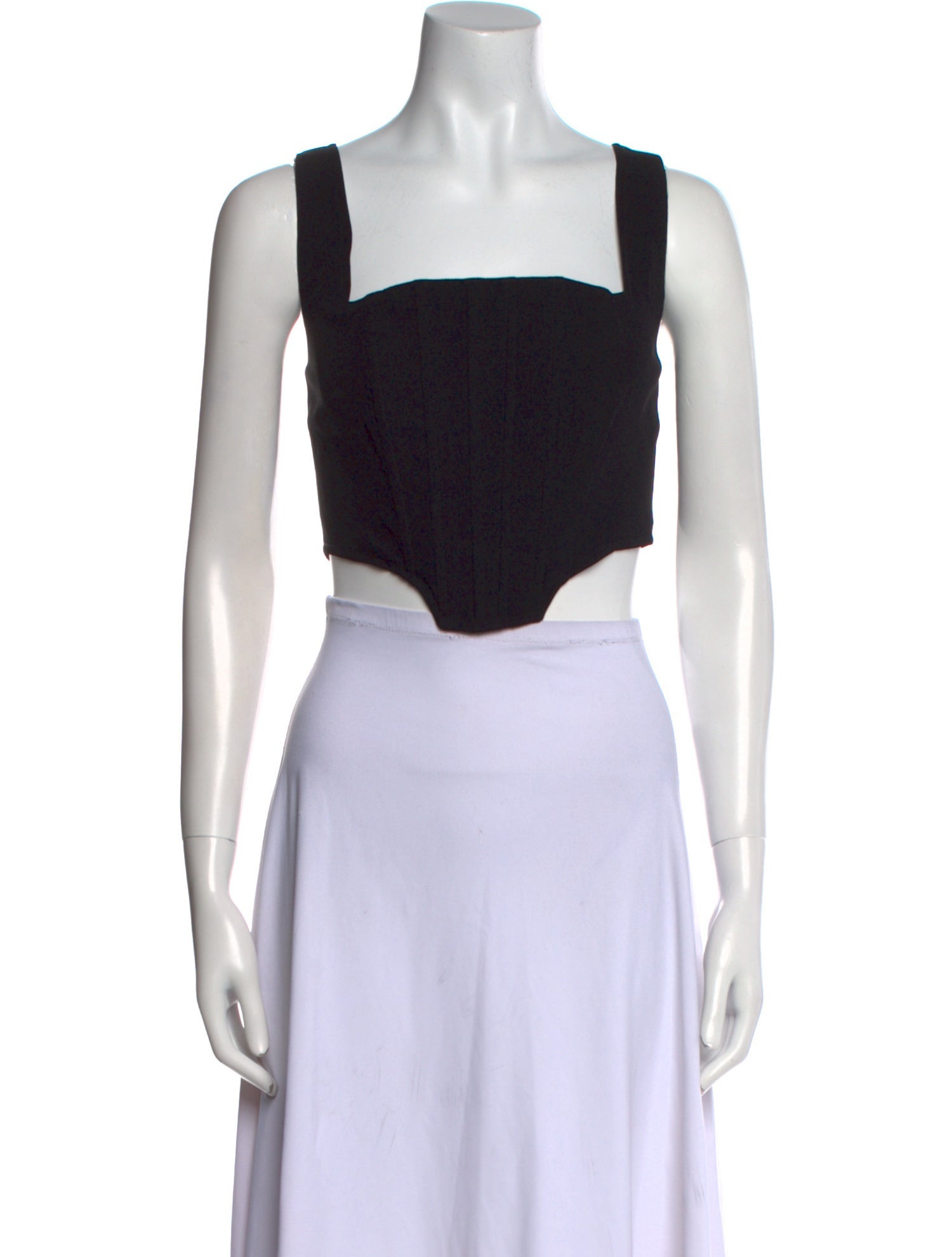 Nicholas Square Neckline Sleeveless Crop Top