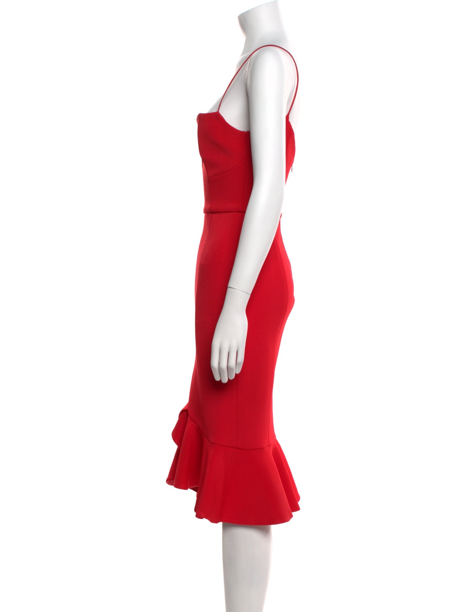 Nicholas Square Neckline Midi Length Dress