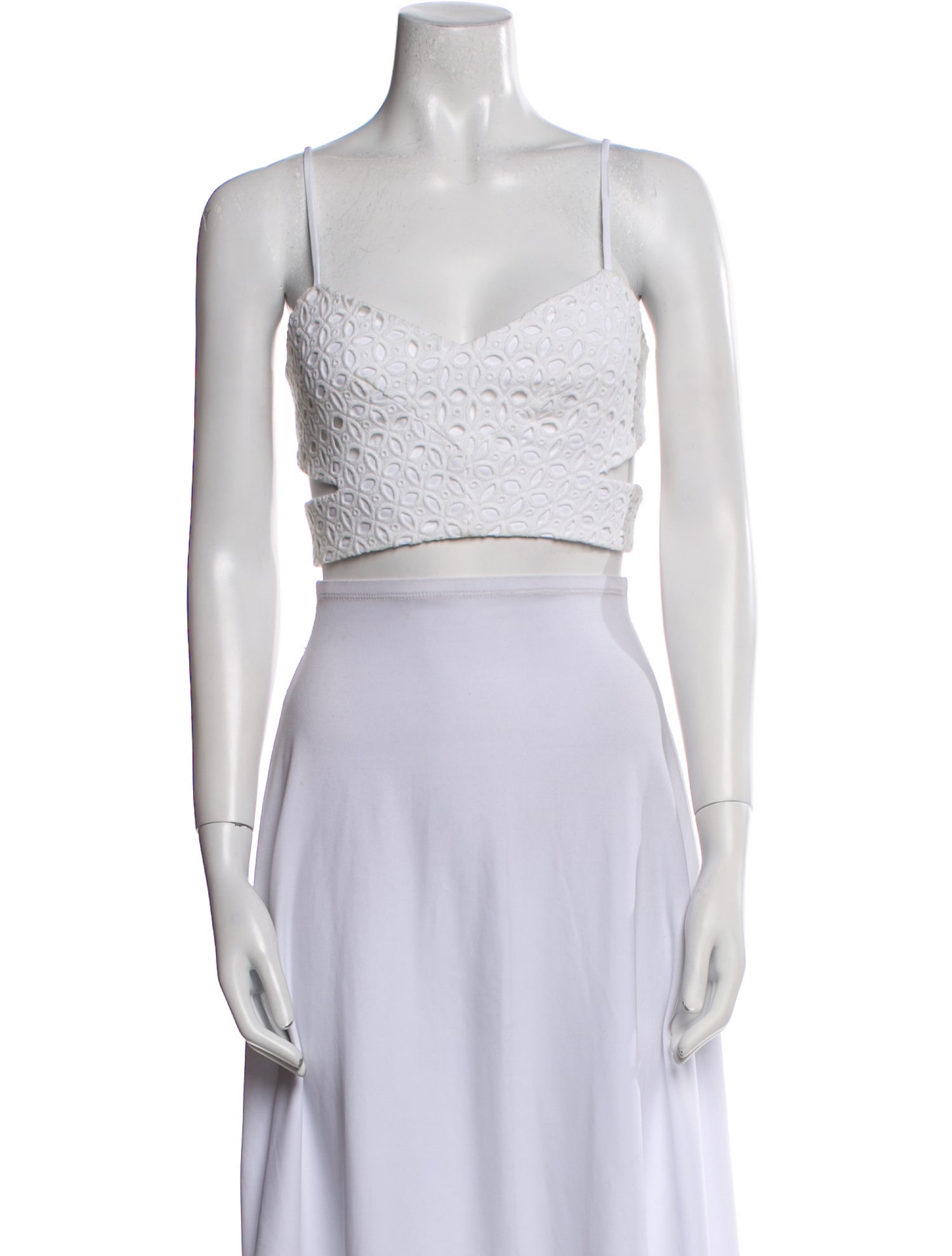 Nicholas Square Neckline Sleeveless Crop Top