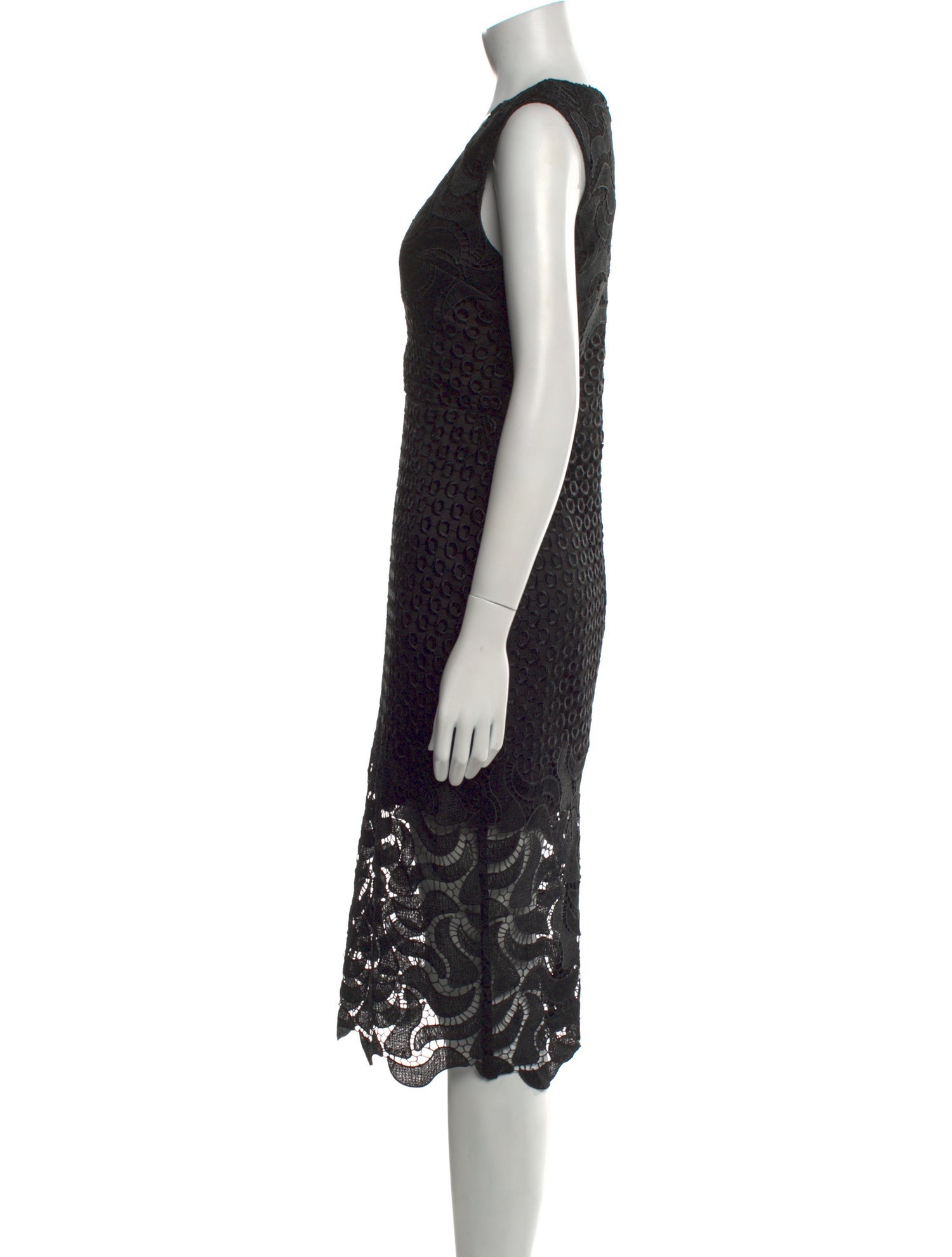 Nicholas Lace Pattern Midi Length Dress