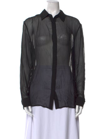 Nicholas Long Sleeve Button-Up Top