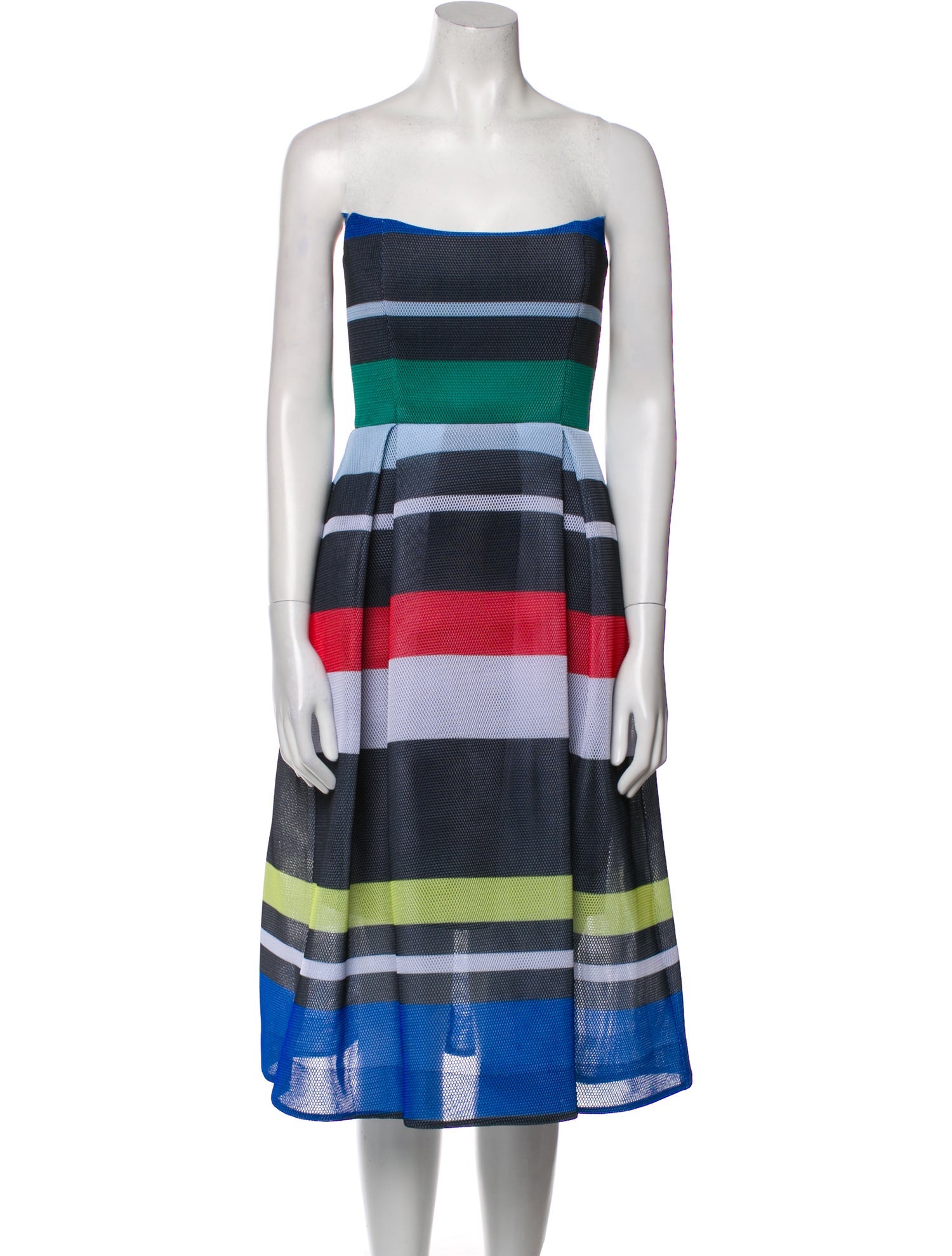 Nicholas Striped Knee-Length Dress