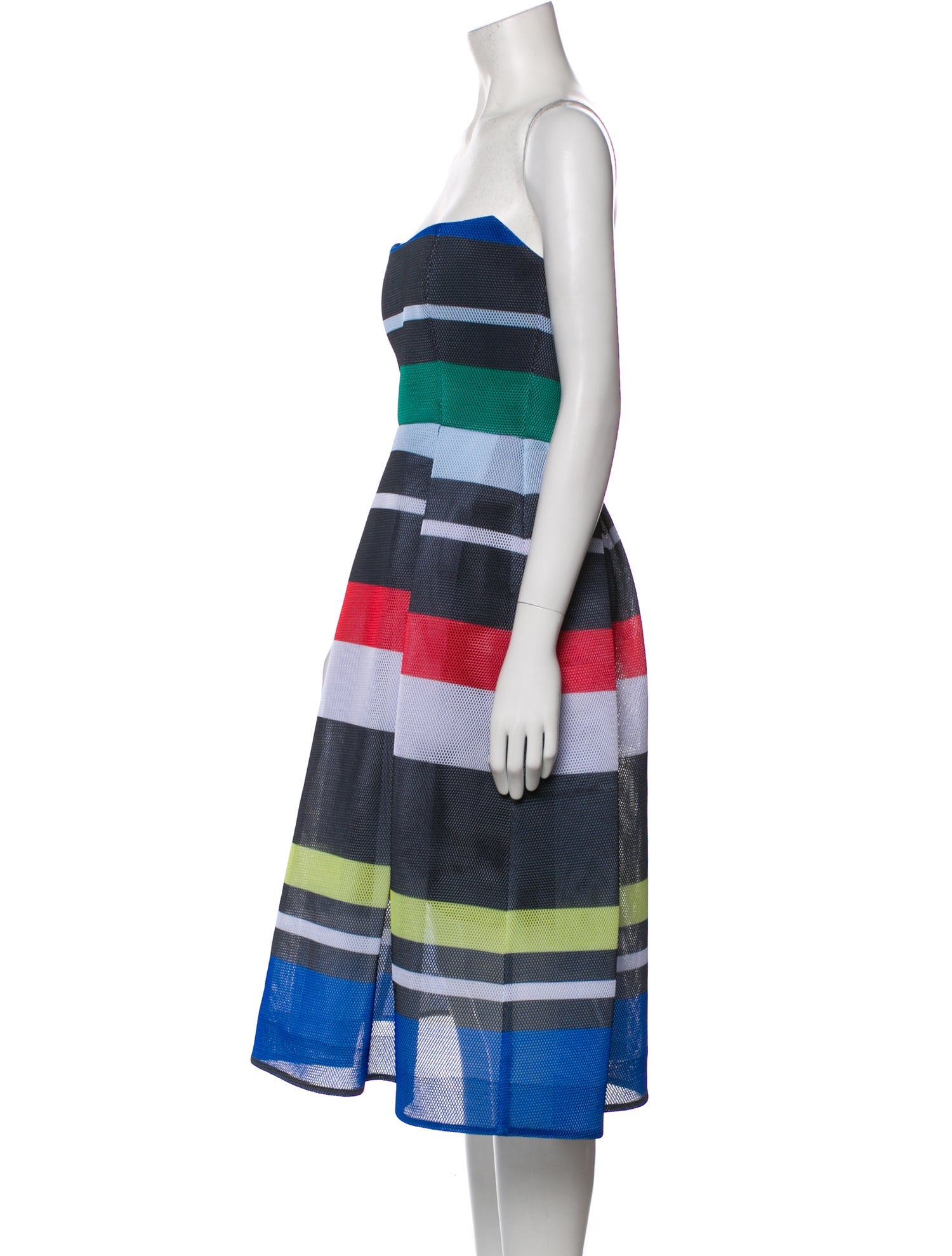 Nicholas Striped Knee-Length Dress