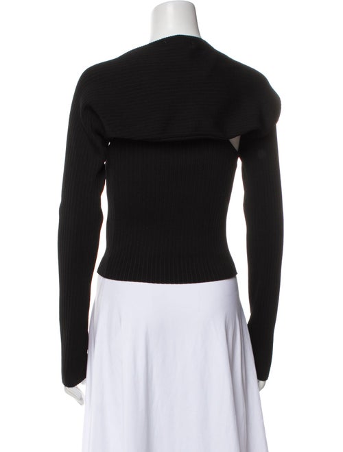Nicholas Square Neckline Long Sleeve Crop Top