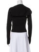 Nicholas Square Neckline Long Sleeve Crop Top