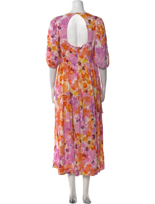 Nicholas Floral Print Long Dress