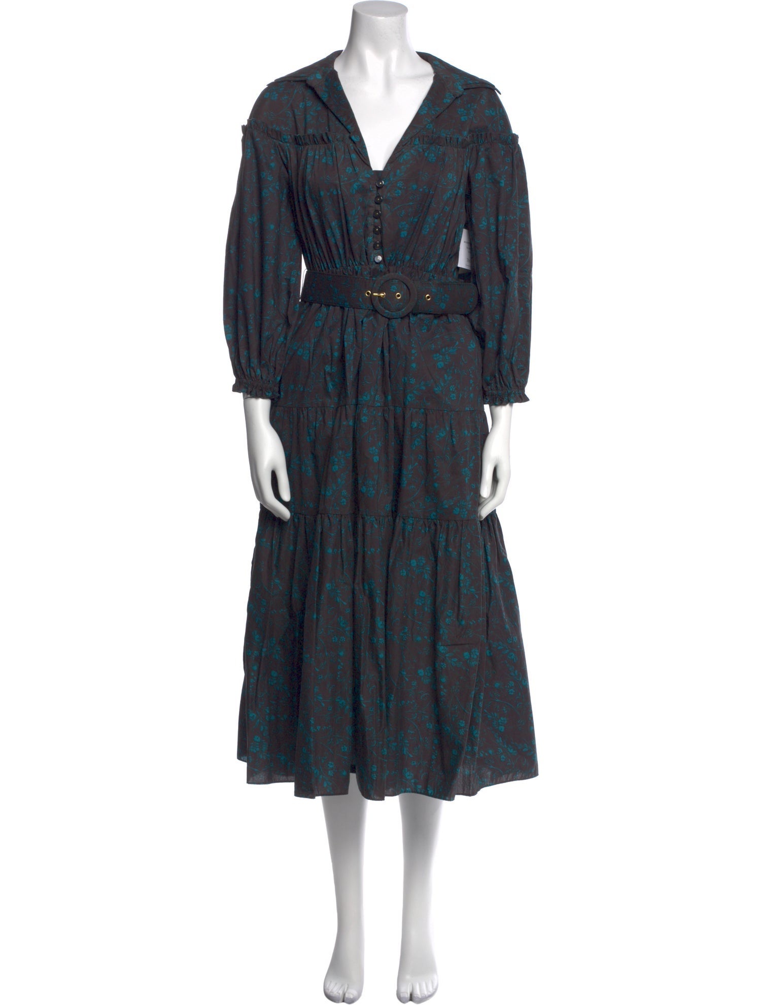 Nicholas Printed Midi Length Dress