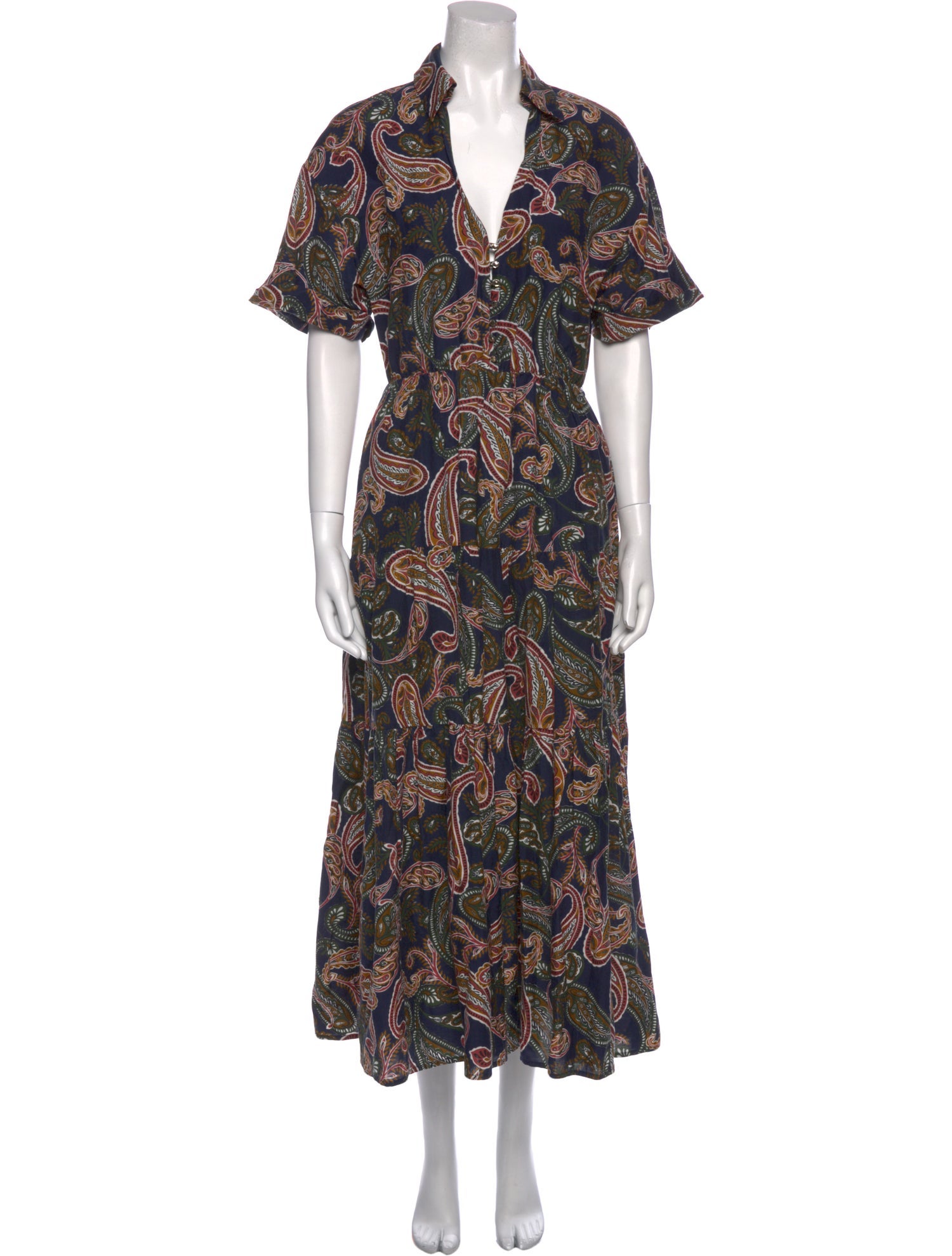 Nicholas Paisley Print Long Dress