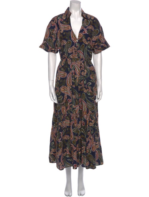 Nicholas Paisley Print Long Dress