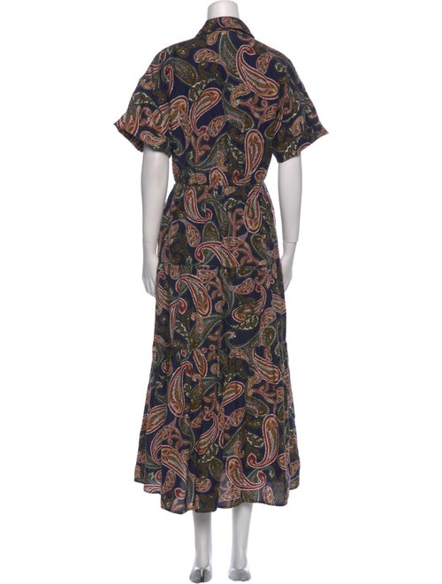 Nicholas Paisley Print Long Dress
