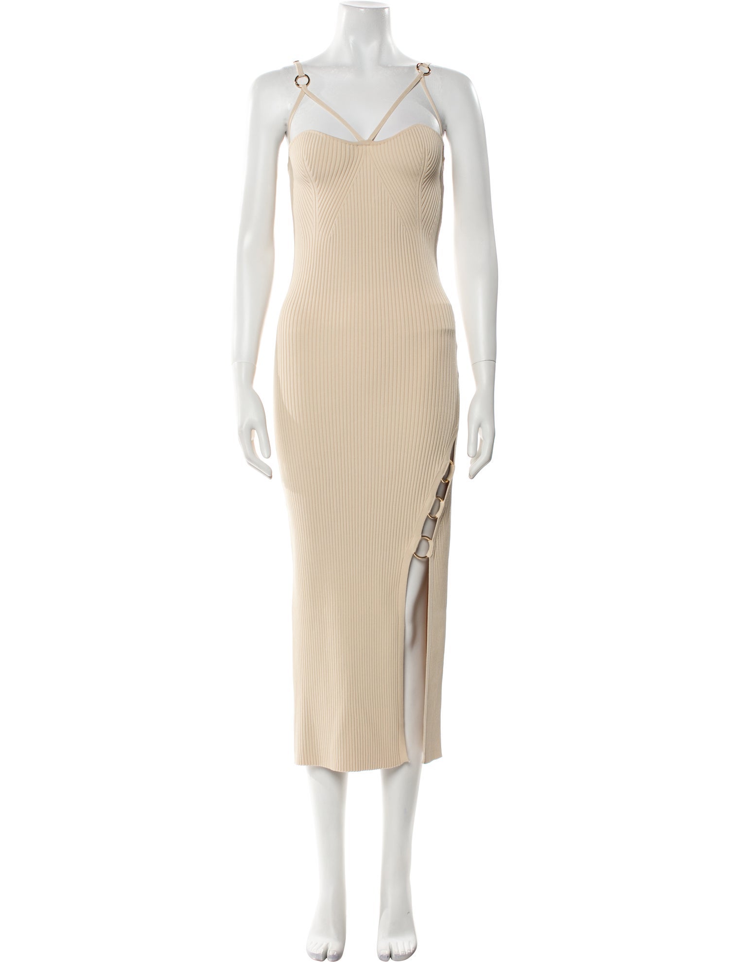 Nicholas Square Neckline Midi Length Dress