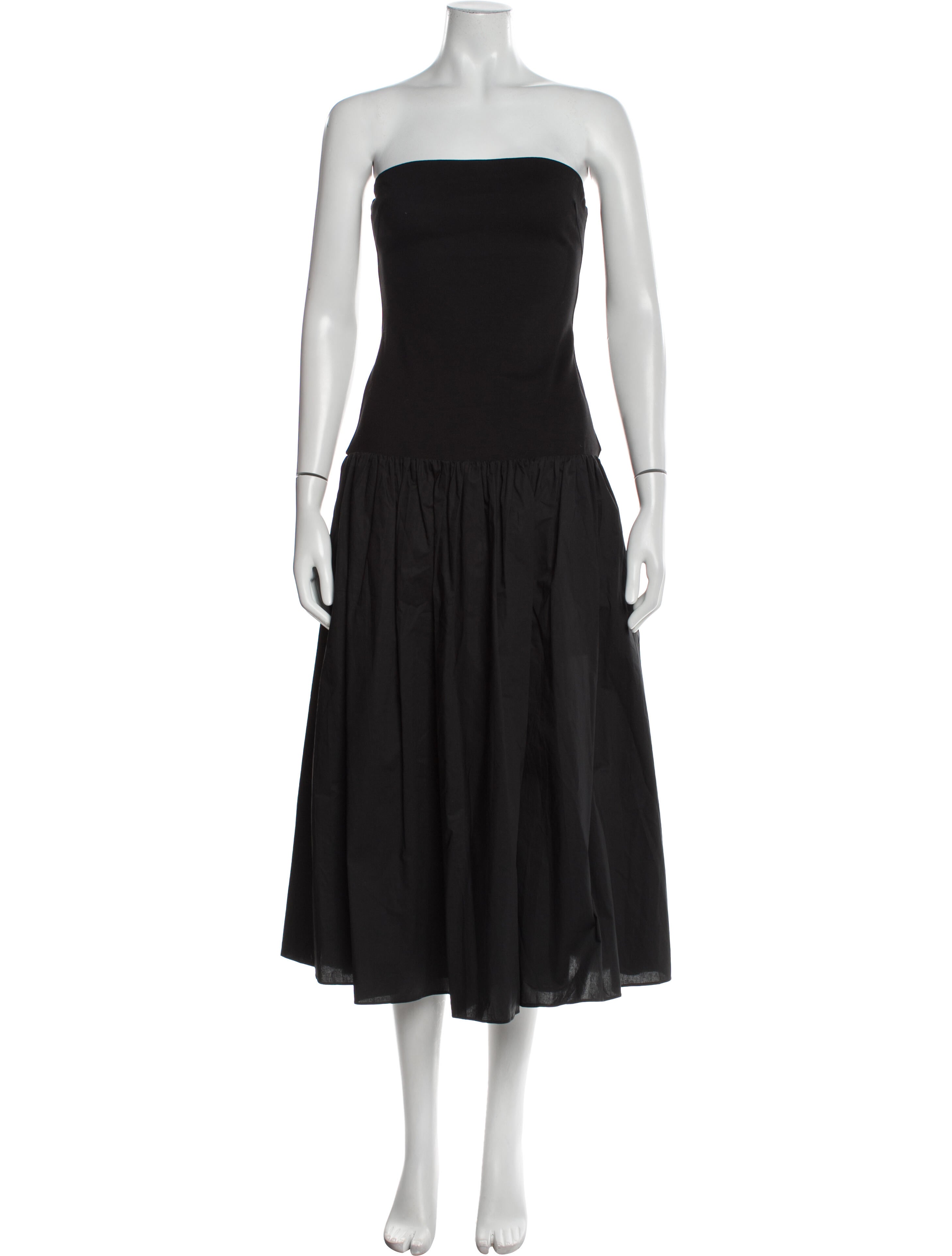 Nicholas Strapless Midi Length Dress