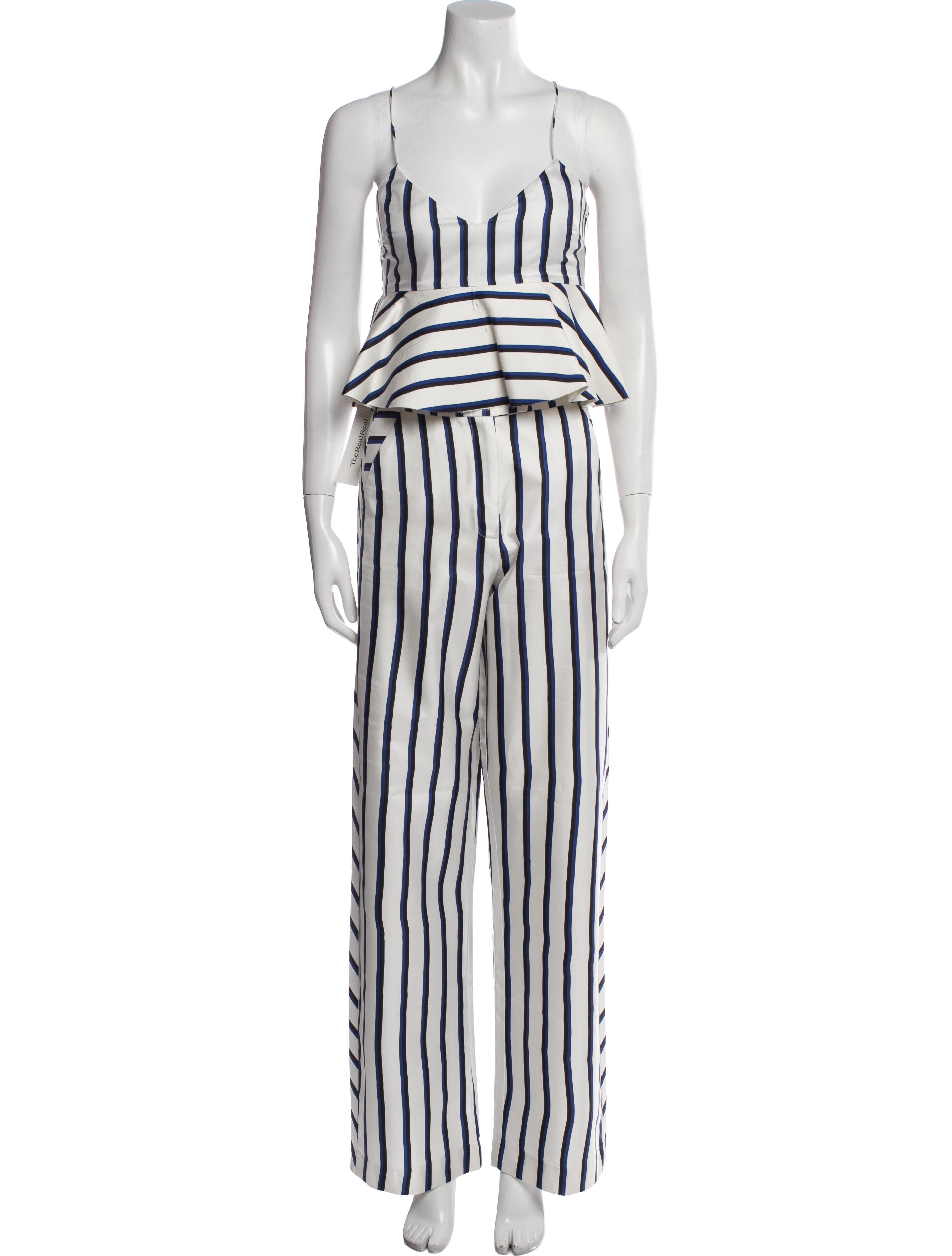 Nicholas Silk Striped Pant Set