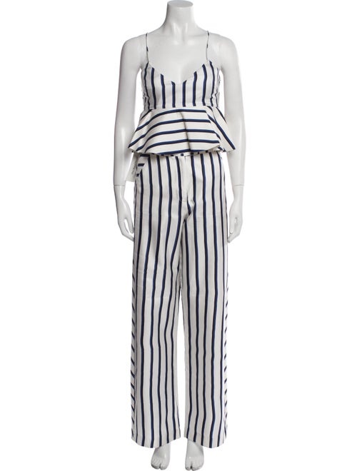 Nicholas Silk Striped Pant Set