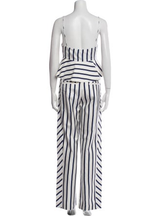 Nicholas Silk Striped Pant Set