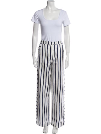 Nicholas Silk Striped Pant Set