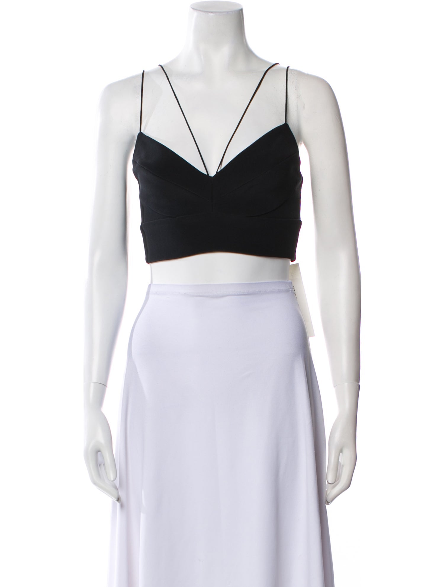 Nicholas V-Neck Sleeveless Crop Top
