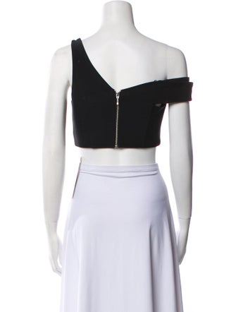 Nicholas Silk Asymmetrical Crop Top